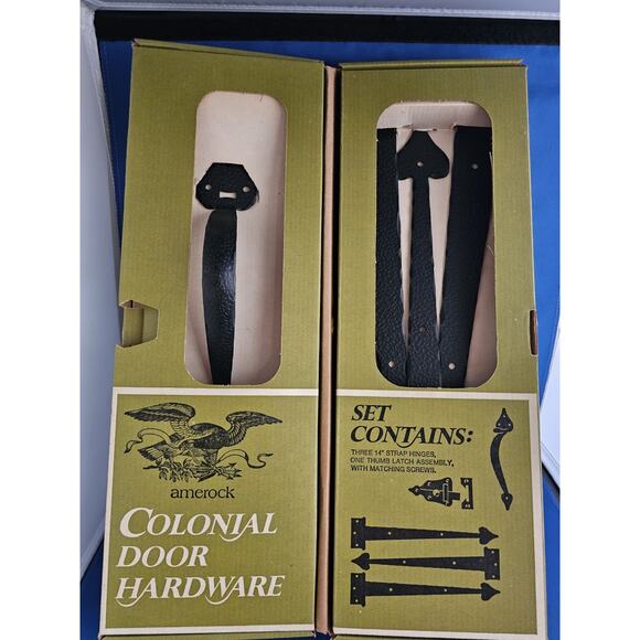 Vintage/NOS Amerock Colonial #C-1400-CB Door Hardware Set - Screens or Storms - Picture 4 of 6